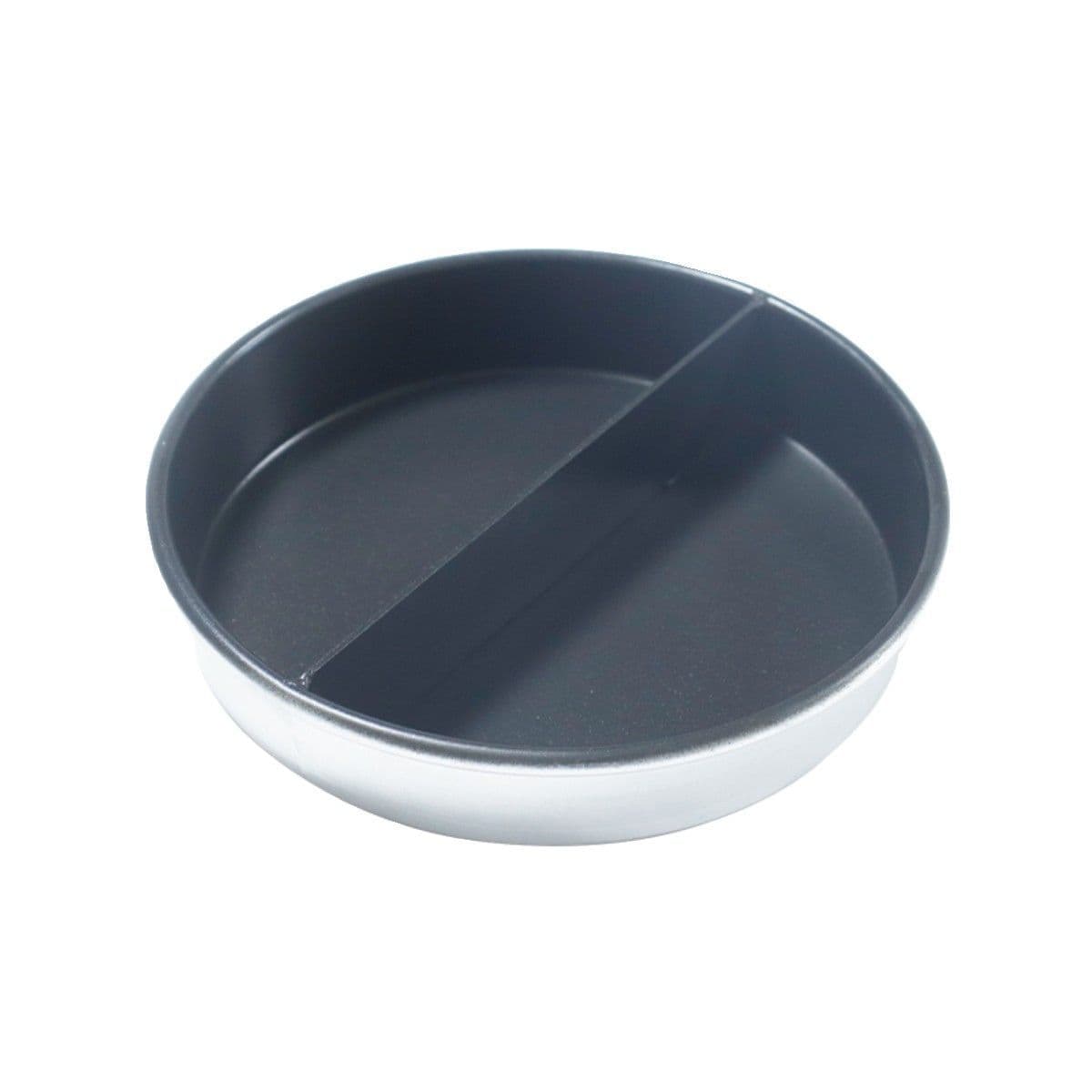 Non-stick 8-inch semi-circular double pizza pan mold for baking pizza Yuanyang pot pizza pan default items other