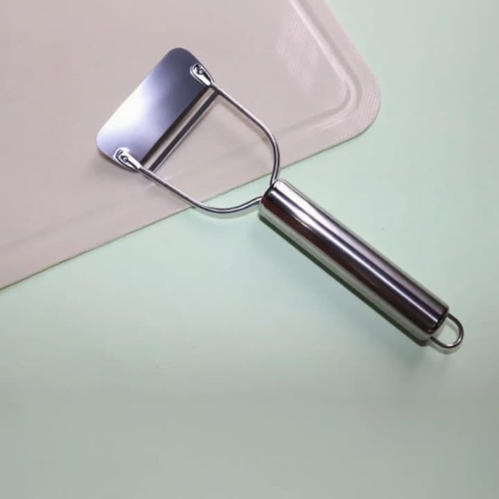 Stainless Steel Peeler with Steel Handle, Multi-use Kitchen Tool for Peeling and Shredding Fruits and Vegetables