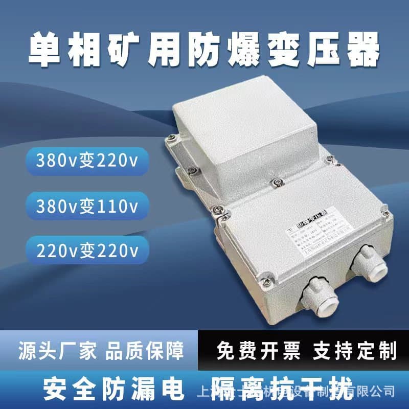 Supply bbk1kva explosion-proof portable lamp mining transformer single-phase 220v to 12v127v36v24v48 lighting