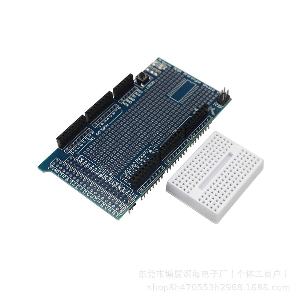 MEGA2560/1280 Proto Shield V3 Prototype Expansion Board Universal Board (with Breadboard) Embedded