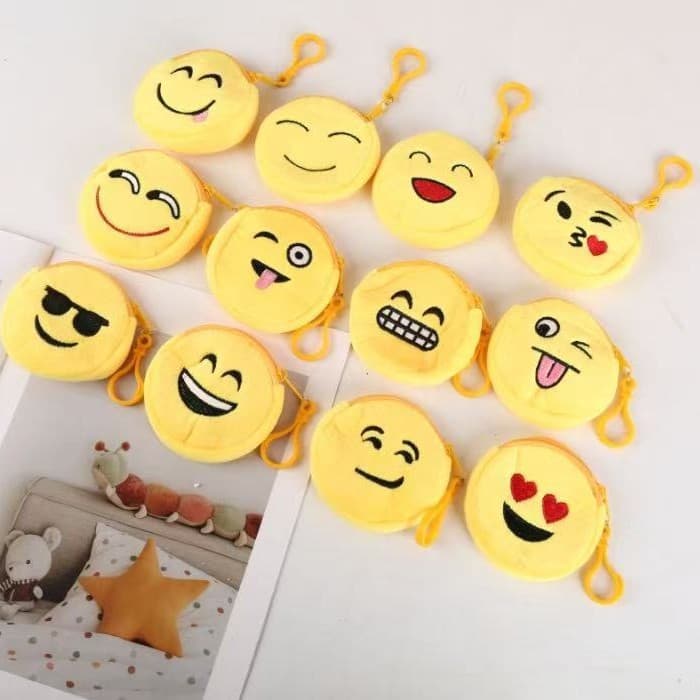 2026 Cartoon Embroidered Small Bag Children's Coin Purse Plush Bag Round Coin Purse Mixed Styles Mixed Colors Expression Coin Purse