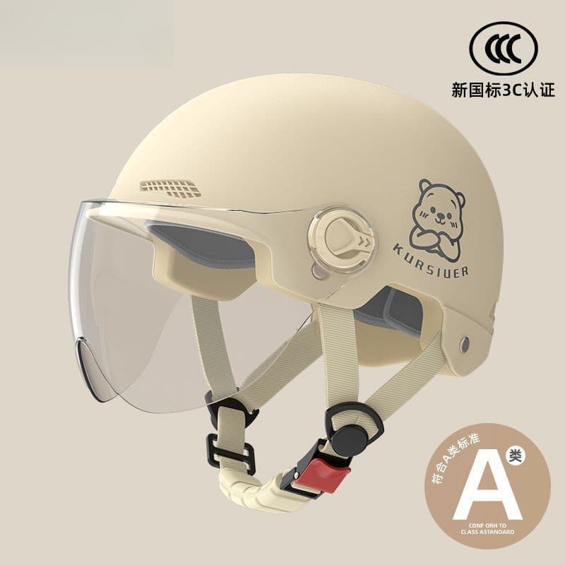 Wholesale Certified National Standard Electric Bicycle Helmet for Men and Women, Summer Universal Four-Season Sun-Protective Half Helmet