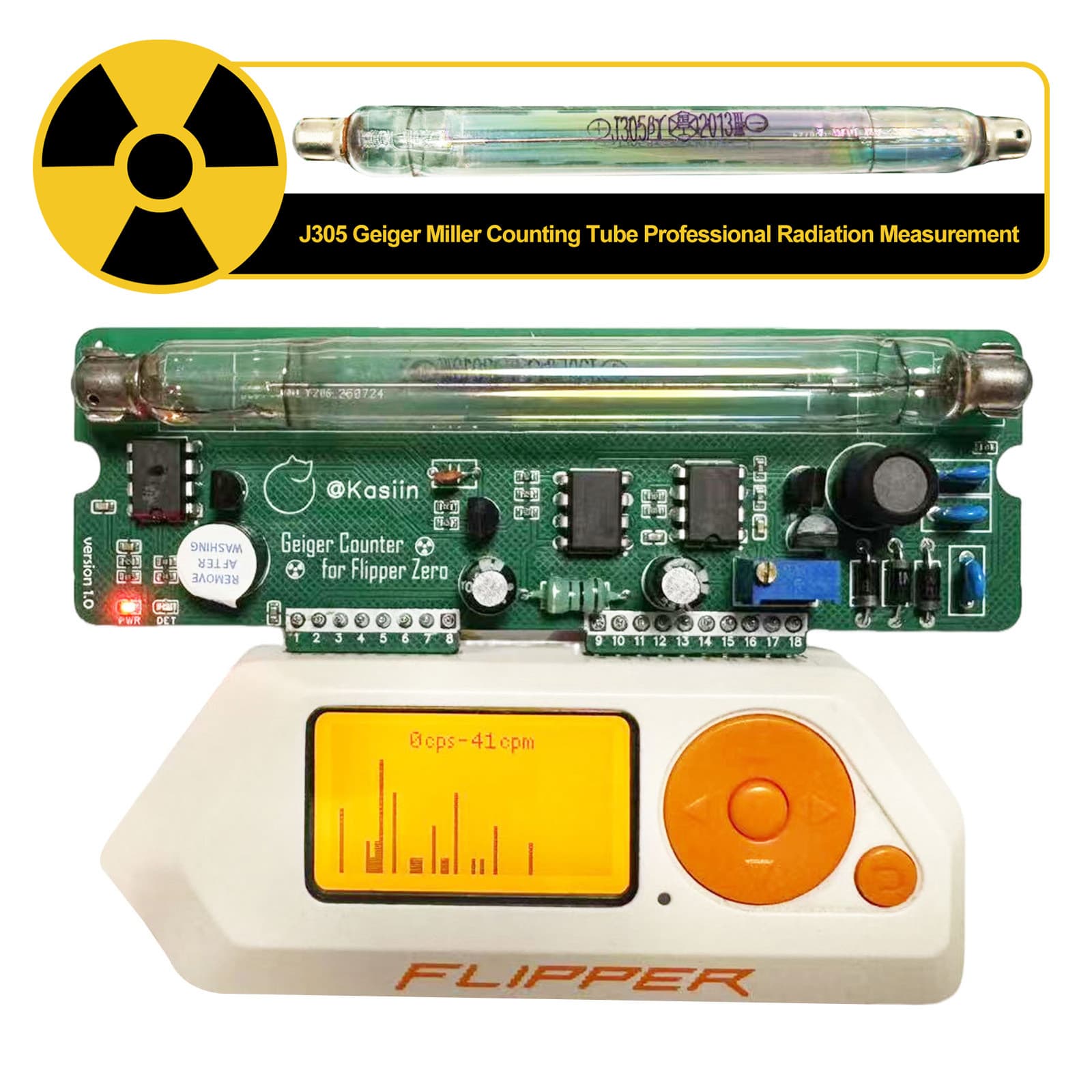 Flipper Zero Geiger Counter Module Nuclear Radiation Detector