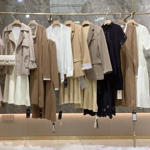Closed-store brand discount women's clothing overstock wholesale, spring and autumn clearance, unique pieces, brand live-stream sourcing