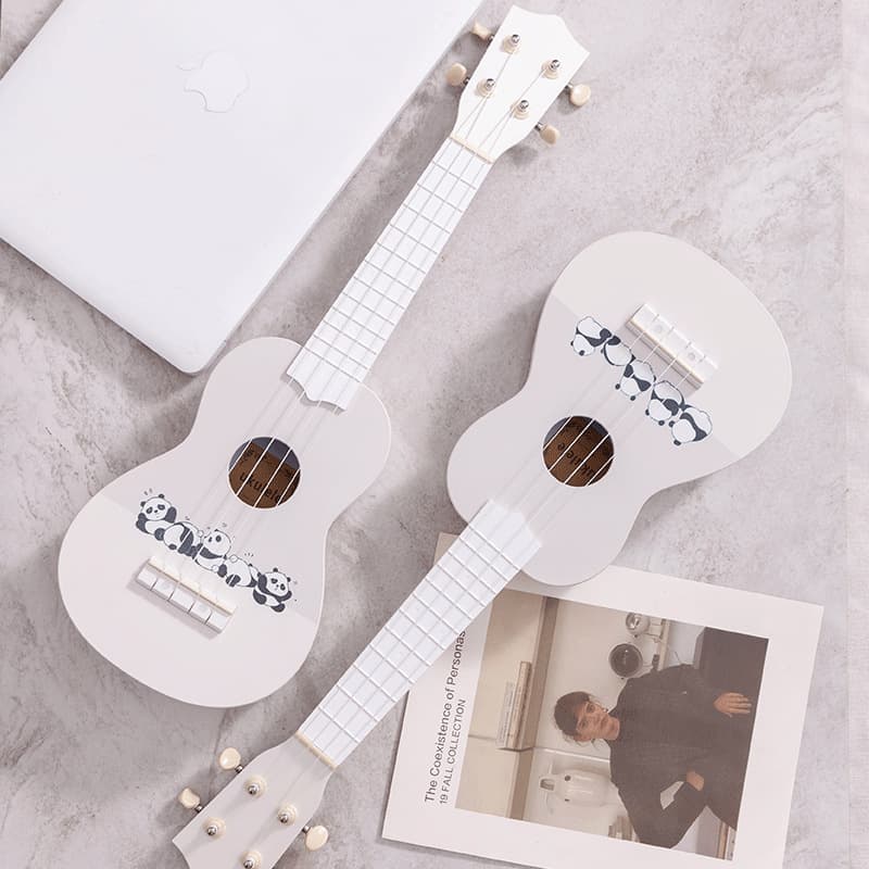Ukulele for Beginners, Male and Female Students, High Aesthetics Entry Instrument, Self-learning Small Guitar, Cute Cartoon Little Panda