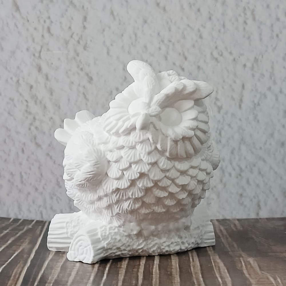 Branch Owl Figurine Silicone Mold DIY Plaster Silicone Mold W0903
