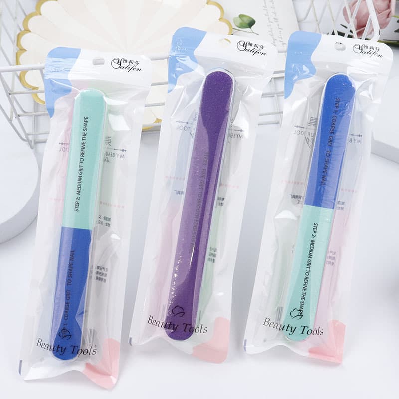 Yalifen Double-Sided Nail Polishing Strips Nail Salon Polishing Strips Nail File Student Nail Polishing Sponge Frosted Strips