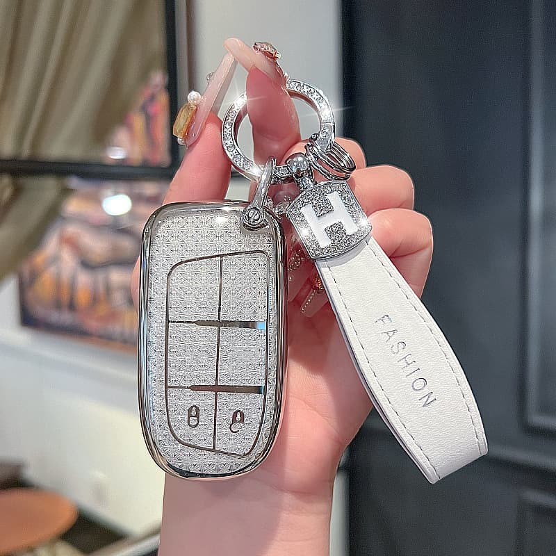 Jeep Key Case for Grand Cherokee Commander PHEV Renegade Compass Guide Key Fob Cover