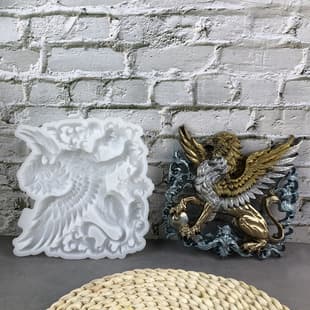 X0205 Griffin Decoration Crystal Resin Mold, DIY Silicone Mold