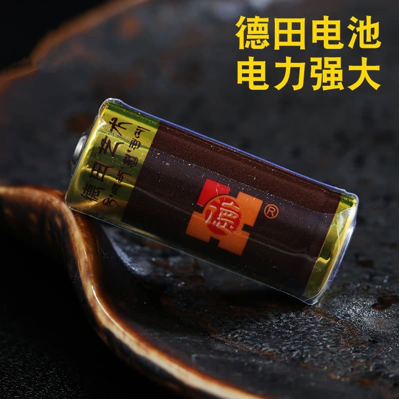 Detian Solar-powered Car-mounted Golden Turning Cylinder Golden Wheel Car Ornament No.8 1.5V Battery LR1 Alkaline N