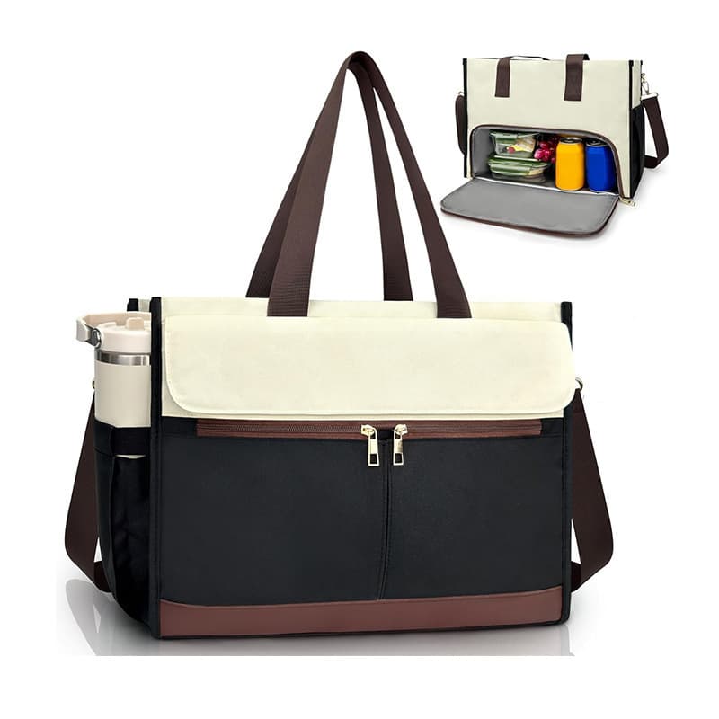 In Stock New Women's Lunch Bag Tote Leak-Proof Insulated Lunch Box with Shoulder Strap Lunch Cooler Tote Bag