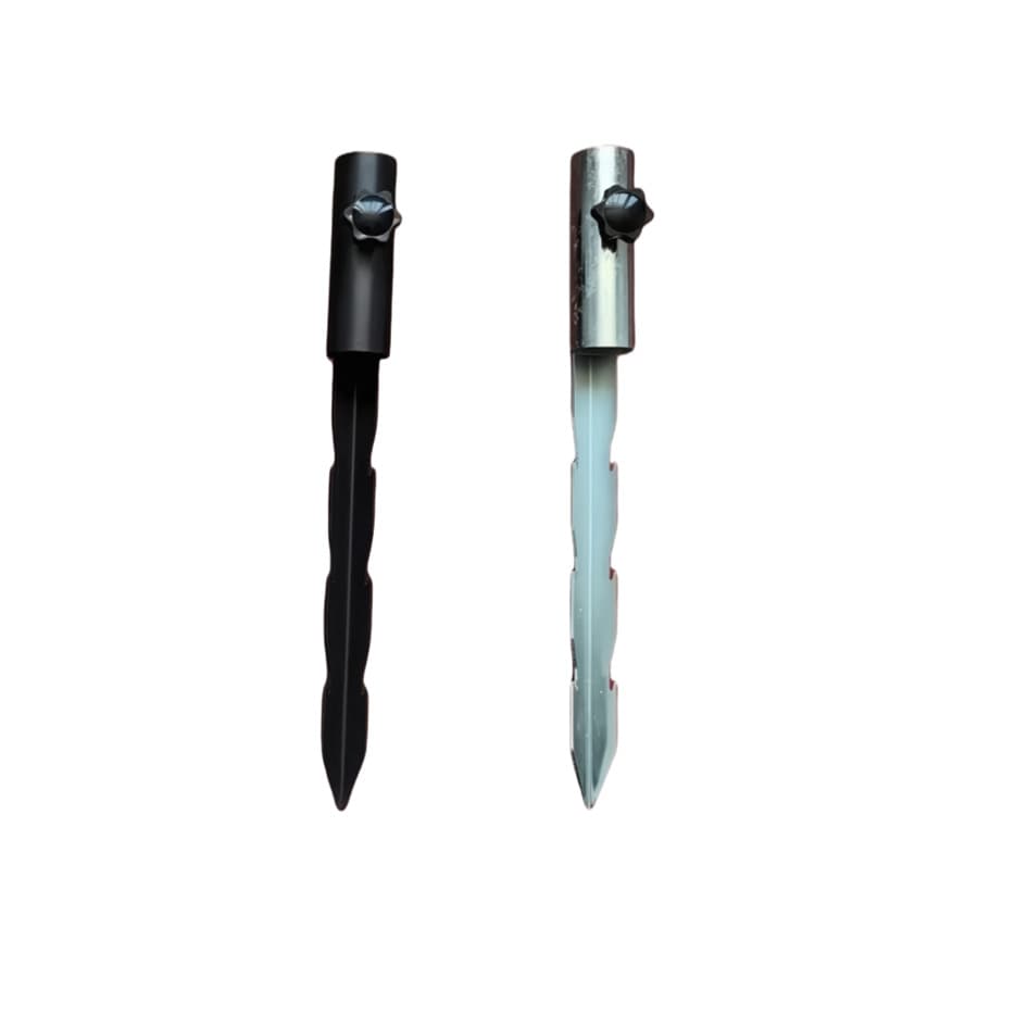 Outdoor Beach Sun Umbrella Base, Fishing Sunshade Ground Spike, Awning Pole Windproof Fixator, Insertion-Type Umbrella Stand