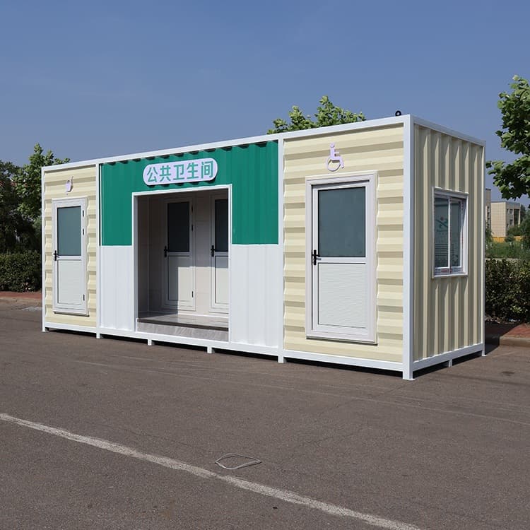 Square park restroom outdoor customized municipal restroom shower room scenic area mobile toilet.