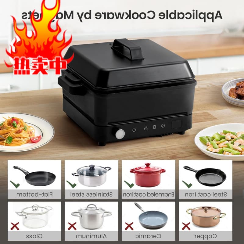 Factory Olayks - Portable Induction Cooktop with Grill Plate