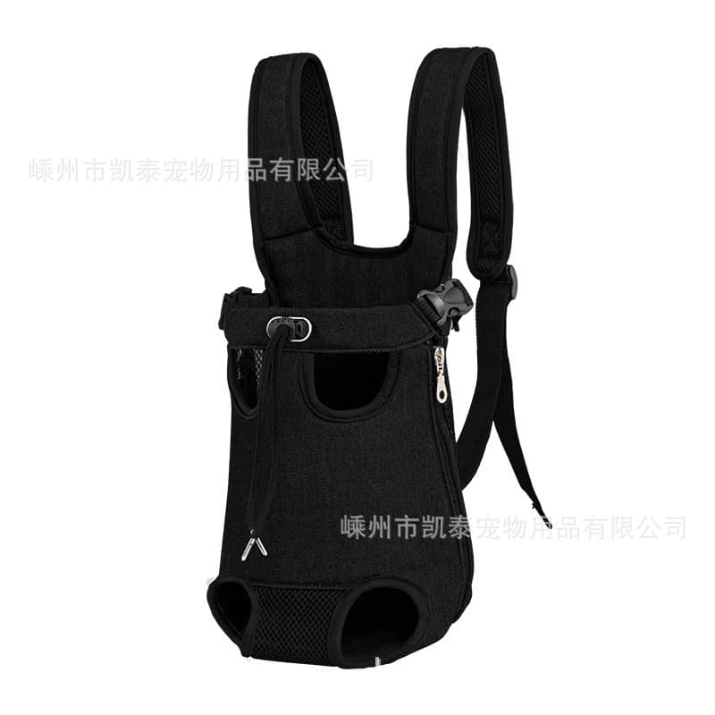 Pet Chest Front Cat Dog General Outdoor Travel Breathable Portable Mesh Canvas Backpack for Cats with Four Leg Openings