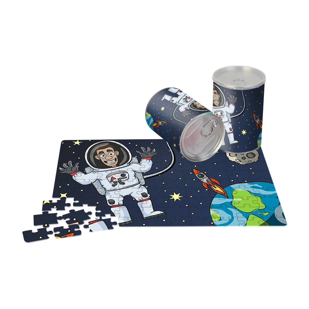 Puzzle canned small gift toy Fantasy Space Passenger 100-piece puzzle creative birthday gift cross-border hot item
