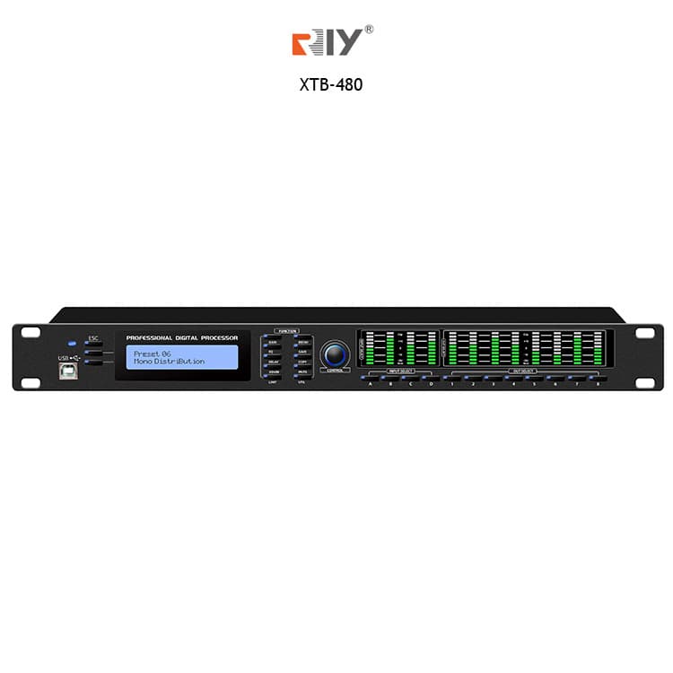 4-In 8-Out Audio Processor Professional DSP Digital Stage Performance Equalizer XTB-480 Audio Processor