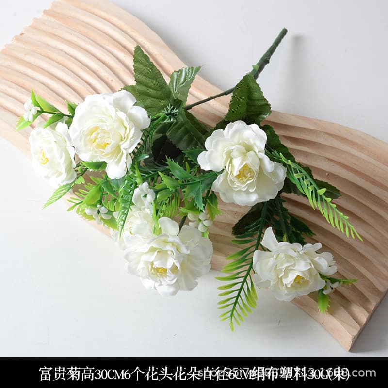White Wedding Artificial Flowers for Ceiling Decoration, Stage Floor Arrangement, Aisle Guide, and Hotel Decoration