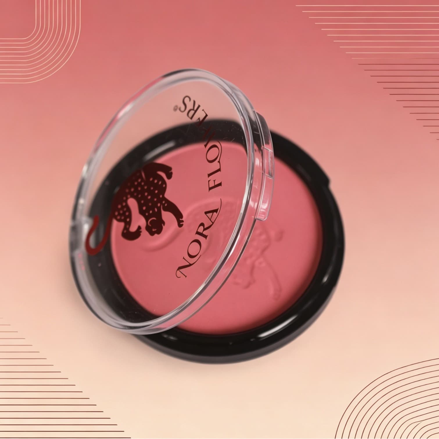 Factory Stock Cheetah Embossed Blush Palette Western Style Matte High Pigment Blush Cross-Border Cosmetics Wholesale