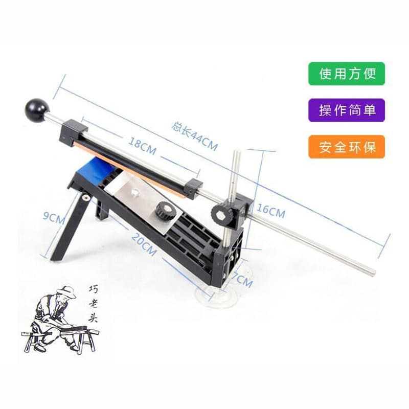 Wholesale Price, Includes 4 Original Ada Naisi Stones, Knife Enthusiast Professional Fixed-Angle Sharpener with Sharpening Rods, Free Pouch, Super Hard