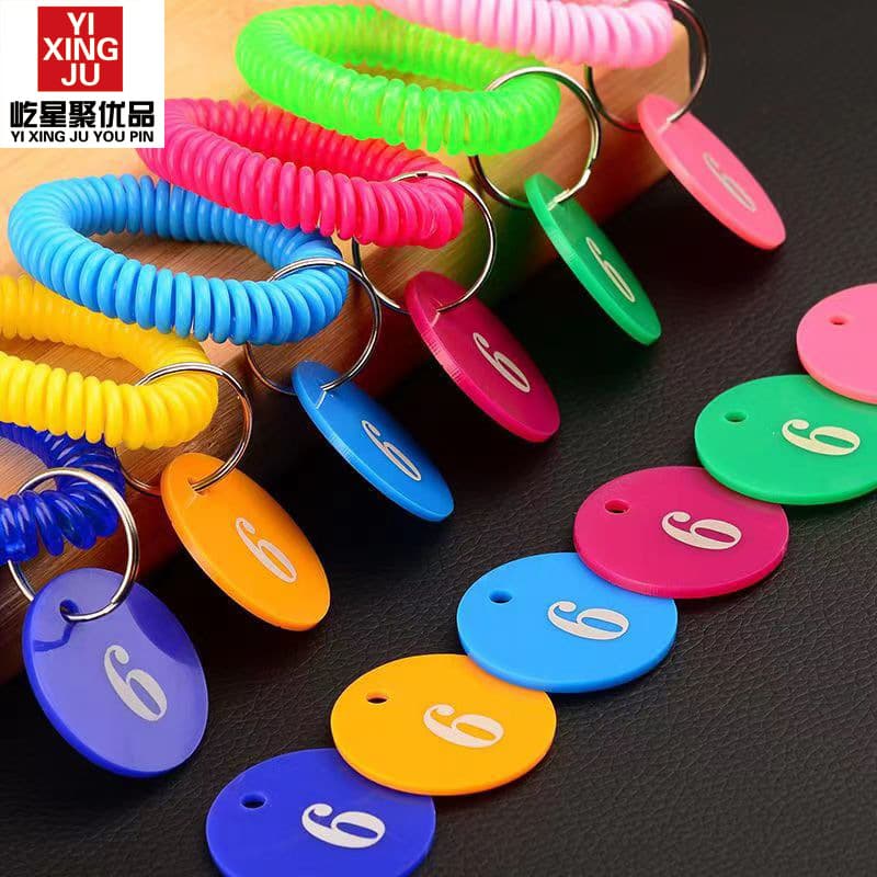 Acrylic number tags: hotel room number tags, restaurant call number tags, front desk luggage storage tags, sorting tags