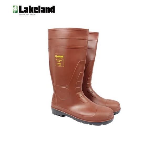 Lakeland R-2-49 High-Cut PVC Safety Boots, Oil, Acid, Alkali, and Corrosion Resistant Chemical Boots