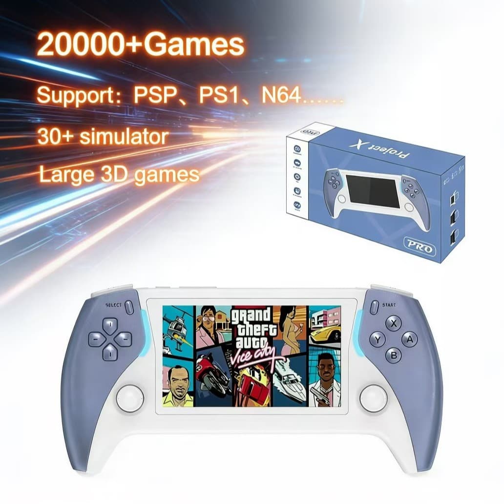 Export New PROJECT X PRO Handheld Game Console PS5 HD Arcade Two-Player Battle PSP