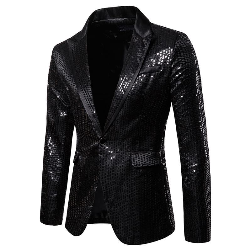 2025 Men's Sequin Performance Tuxedo, Nightclub Suit, Host/Emcee, Studio Jacket Wholesale