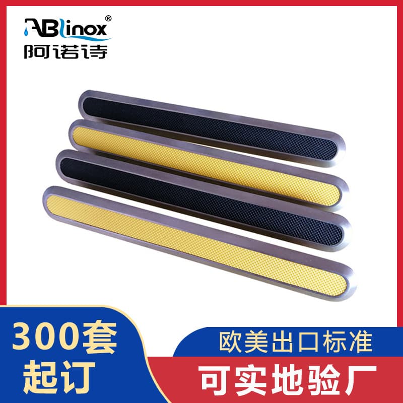 304 Stainless Steel Tactile Paving Stud Tactile Paving Strip Subway Airport Tactile Paving Plate Guide Strip Pineapple Pattern Anti-Slip Stud Anti-Slip Strip