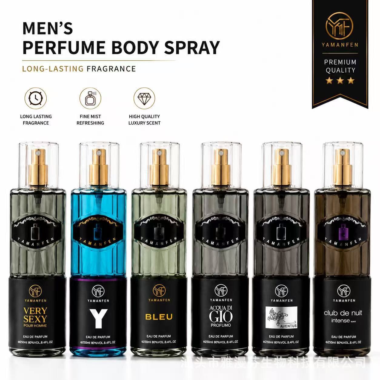Cross-border Middle East Arabian Long-lasting Perfume for Men and Women, Designer-style Body Spray 250ml Wholesale