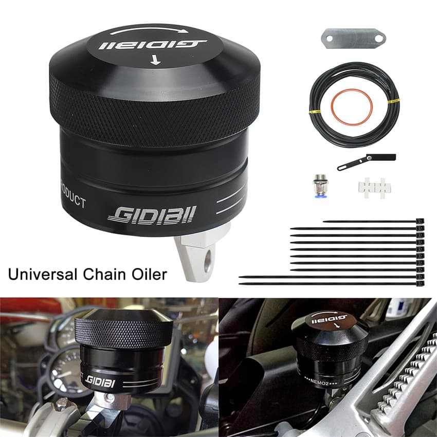 Motorcycle Chain Lubricator Oiler for Honda Yamaha Suzuki Kawasaki Motorcycles