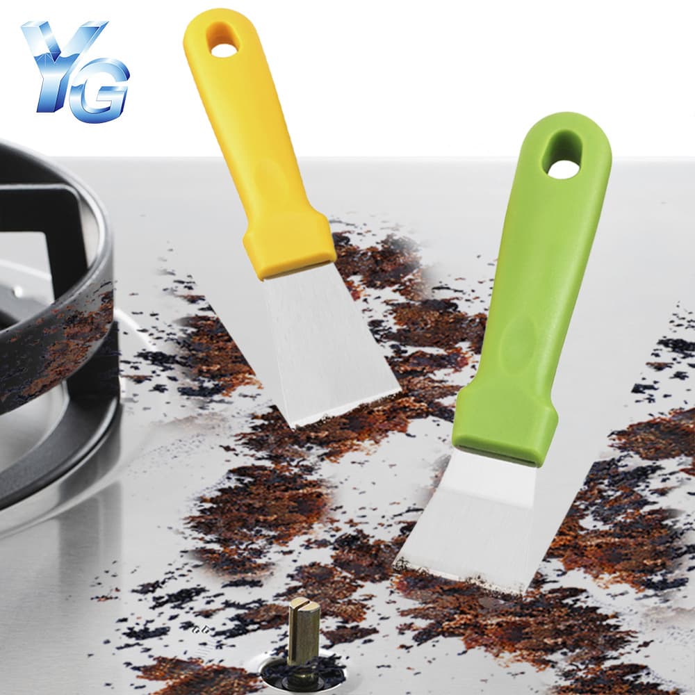Stainless steel grease scraper, refrigerator defrosting scraper, kitchen defrosting scraper, grease remover, fan blade, range hood cleaning scraper