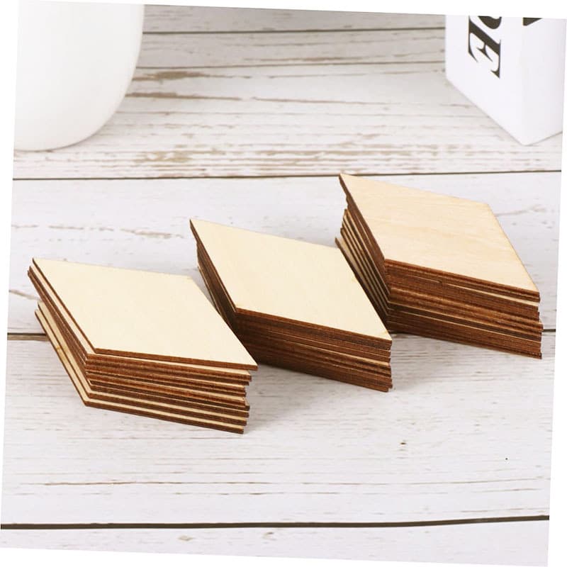 20-100mm log diamond-shaped wood chips DIY wooden handmade decorative wood chips
