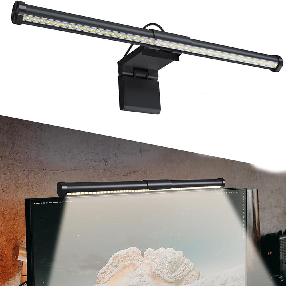 Cross-border Hot-selling Customizable Eye Protection Anti-glare Screen Bar Light Dual-end Touch Dimming Round Monitor Light Bar