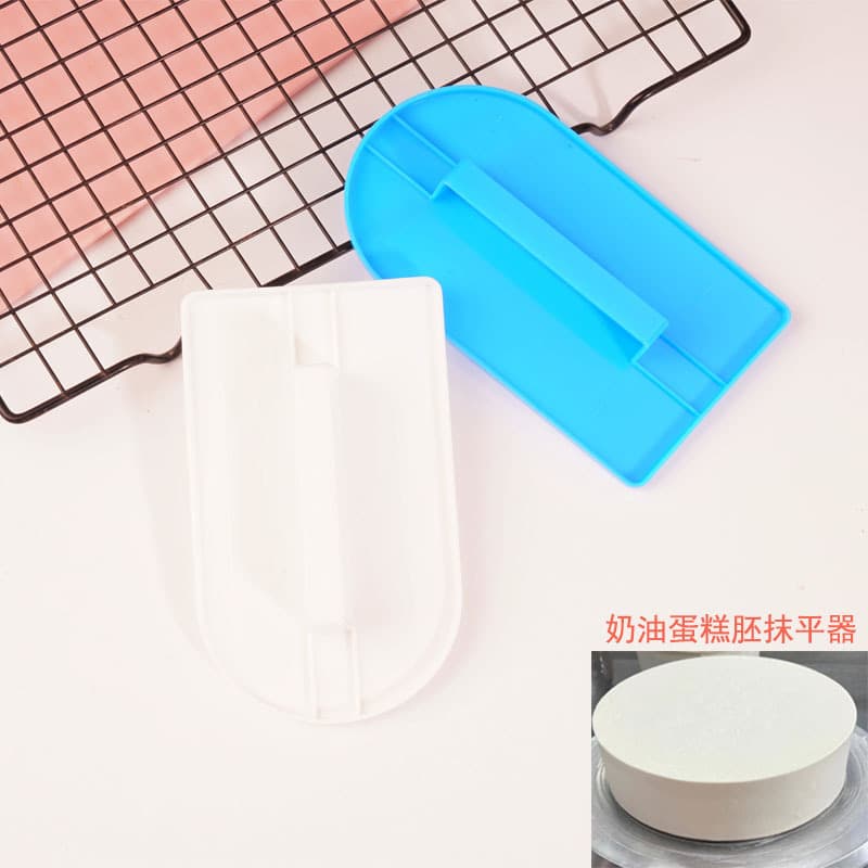 Cream Cake Leveler Edge Smoother Nougat Snowflake Cake Donkey-Hide Gelatin Press Cream Scraper Leveling Base