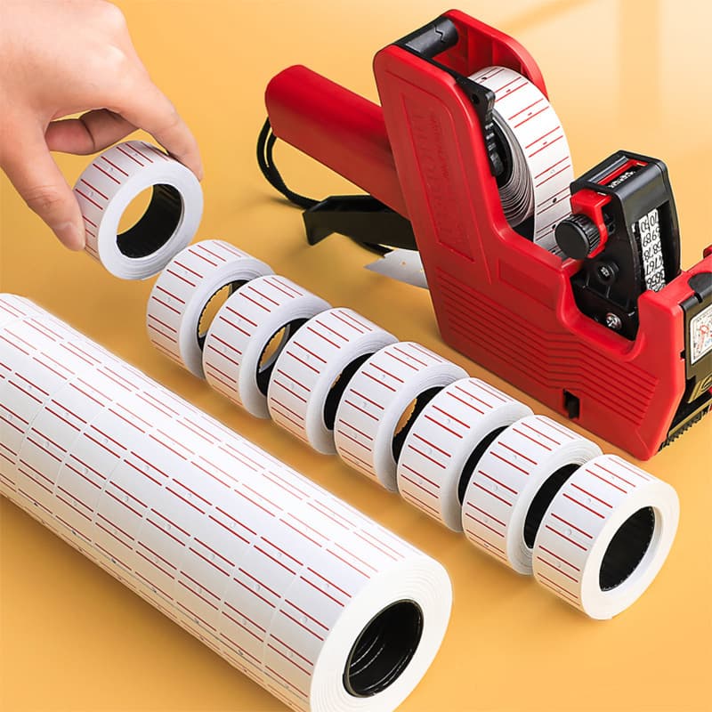 Label Sticker Price Coding Machine Paper Roll Price Tag Paper Printer Price Tag Self-Adhesive Product