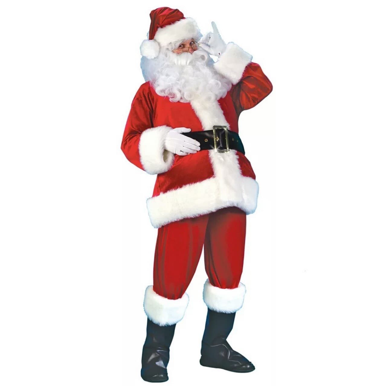 Golden velvet atmosphere long hair foreign trade festival Santa Claus Christmas wholesale performance clothes cosplay clothes cross-border