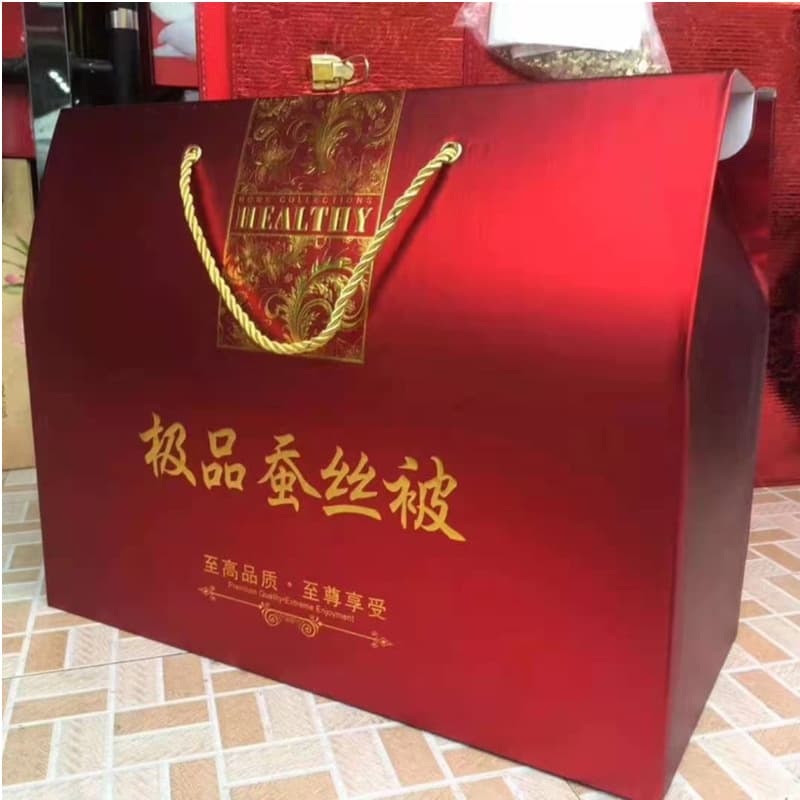 Handmade Stitched Mulberry Silk Duvet Double Blanket Street Vendor Quilt Boxed Event Sales Gift Wholesale Warm Winter