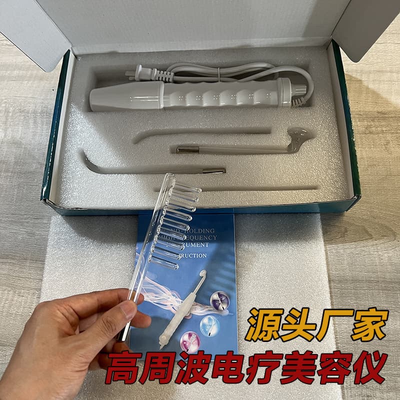 Cross-border high frequency body electrotherapy instrument portable high frequency electrotherapy comb electrotherapy stick beauty salon microcurrent acne removal instrument