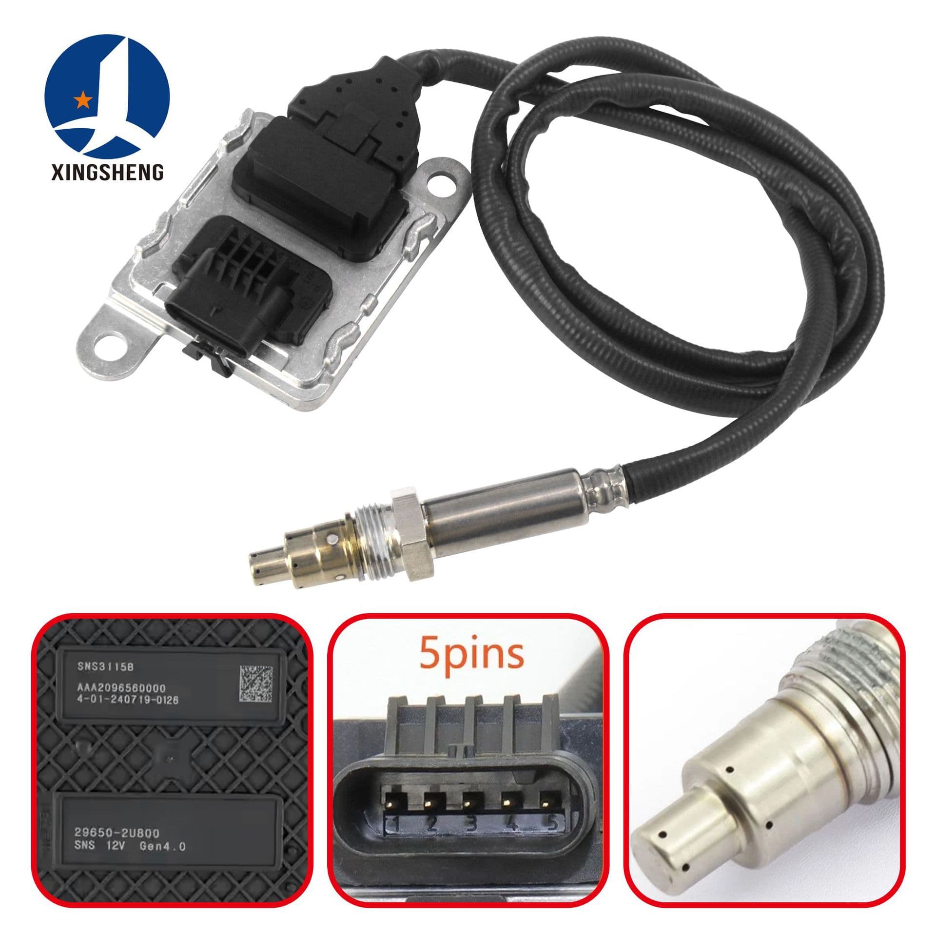 29650-2U800 SNS3115B Nitrogen Oxide NOx Sensor for Modern 12V Vehicles