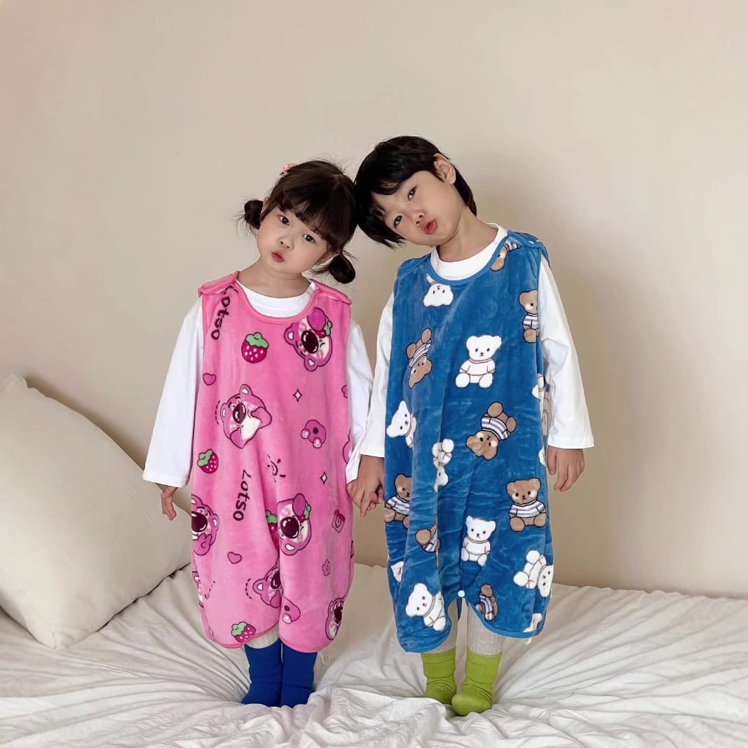 Autumn/Winter Baby Belly Protector Children's Sleeping Anti-Kick Blanket Anti-Chill Infant Belly Warmer Fleece Warm Sleep Sack