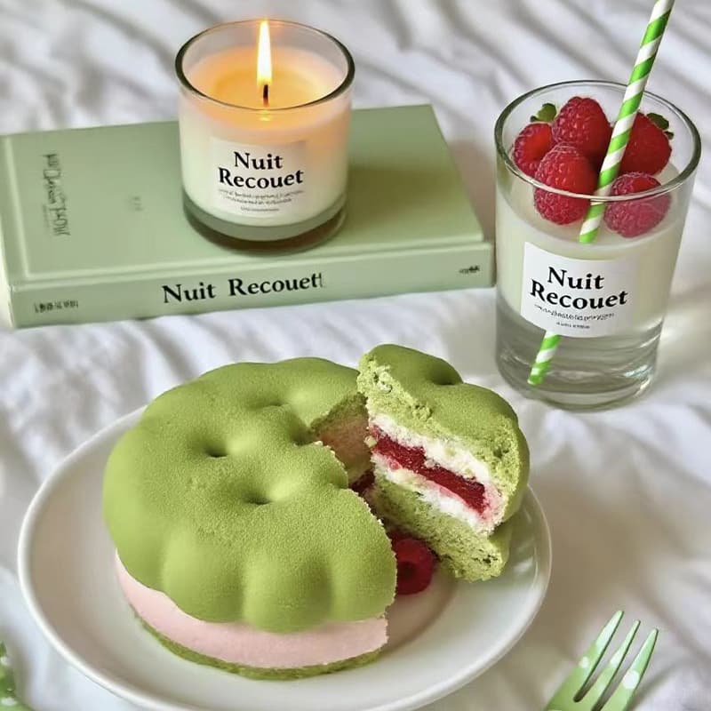 Trending DIY Sandwich Cookie Mold Mousse Chocolate Baking Cake Plaster Candle Squishy Silicone