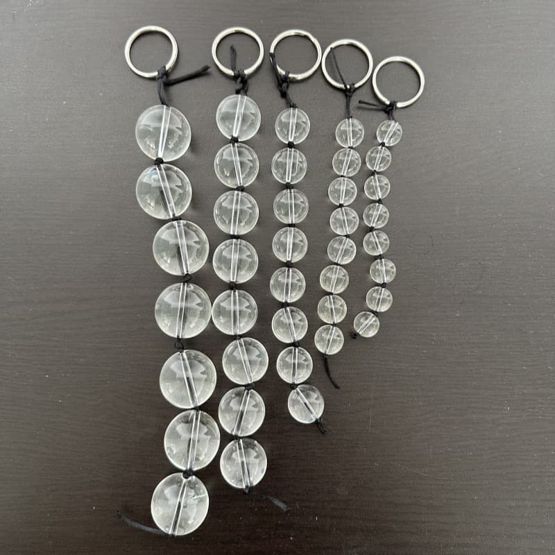 SM Anal Glass Beads Crystal Butt Plug for Men and Women Couples Adult Masturbation Sex Toys Wholesale Dropshipping