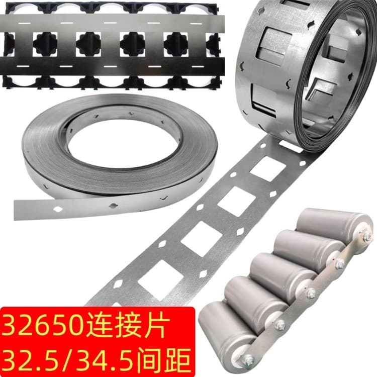 32650 battery connecting piece single and 2 spots welding version 0.15 0.2 0.3 thickness screw hole version nickel plated steel strip