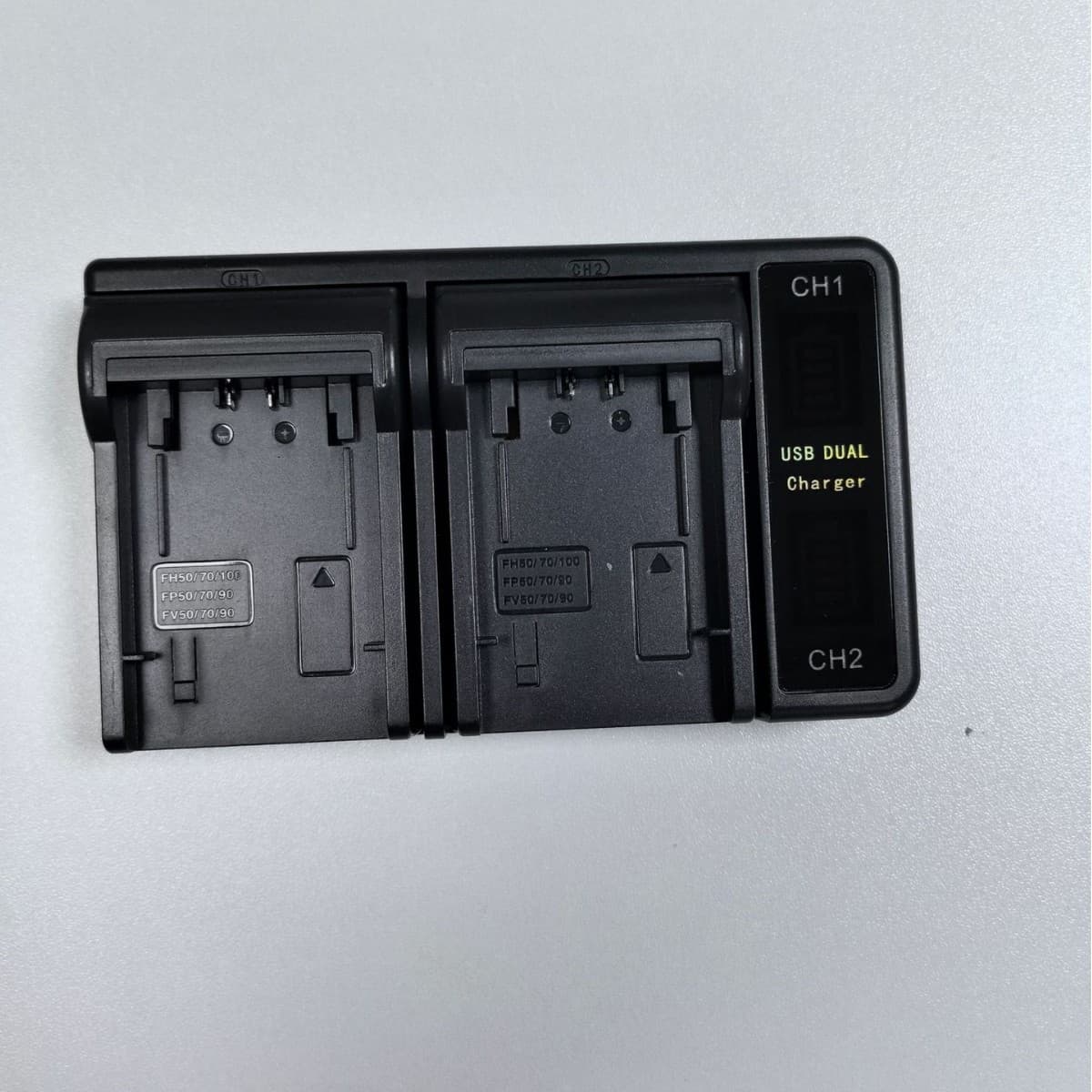 Factory Direct USB-C Dual Channel Digital Display Camera Charger for Sony FV/FH/FP Series