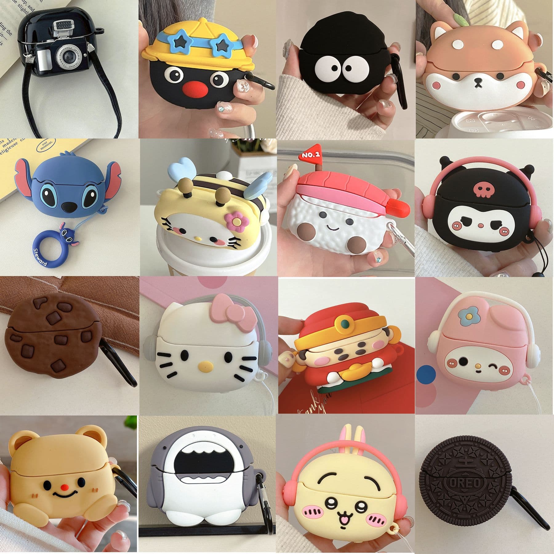 Suitable for Samsung Galaxy Buds3 Cartoon Cute Protective Cover Samsung Buds3Pro Soft Silicone Earphone Case