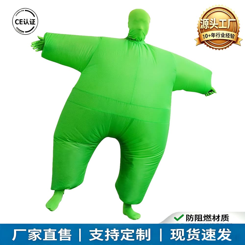 White Salmon Masked Ninja Inflatable Suit Halloween Funny Party Performance Foreign Trade Wholesale Doll Costume