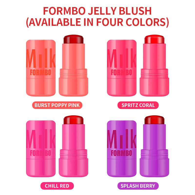 FORMBO Blush Jelly Lipstick Cream Blush Stick Micro-Glow Blush Mud Single Color Cross-Border