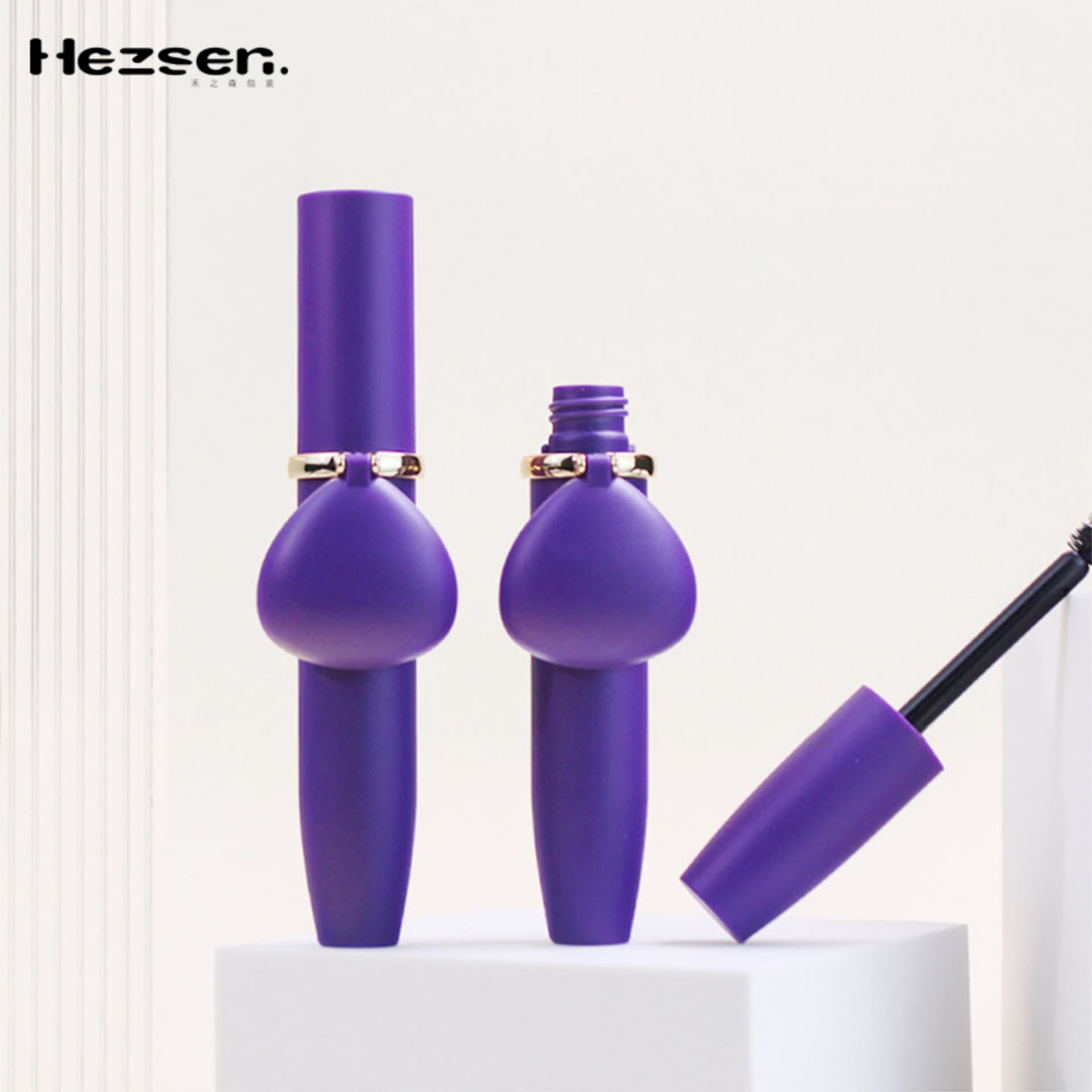 Factory Direct Round Eyelash Tube with Middle Ring and Mirror, Eyebrow Gel Tube, Plastic Packaging