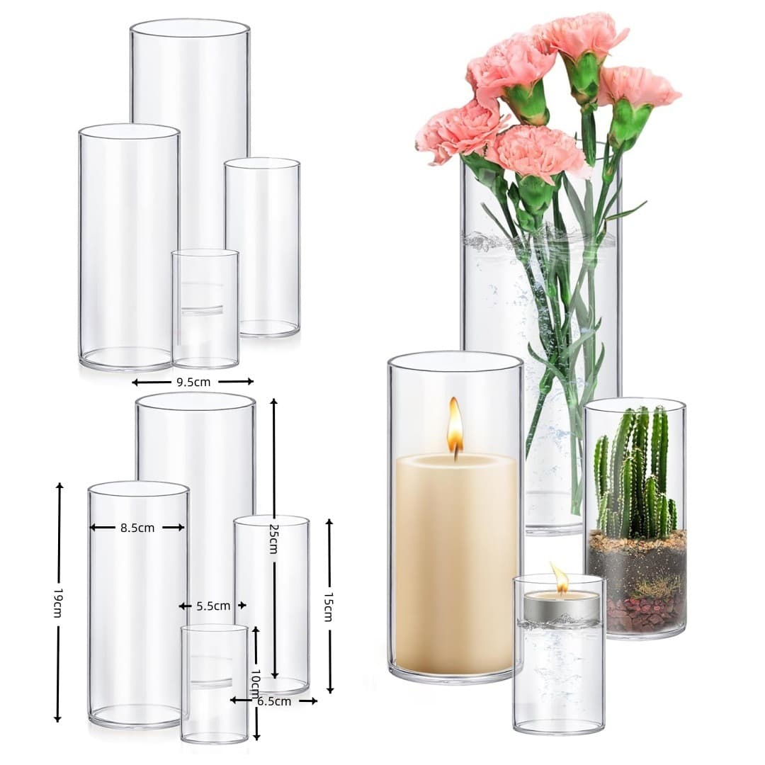 French Embossed Glass Mini Vase, Ins-Style Transparent Hydroponic Flower Vase, Desktop Decoration Small Vase